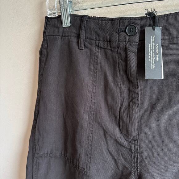 Banana Republic TALL Super Soft Soma High Rise Barrel Pant Black M 713491 - Picture 6 of 11